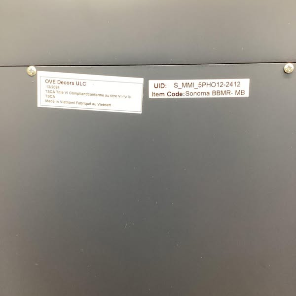 Sonoma 60 in. W x 32 in. H Rectangular Framed Wall Mount Bathroom Vanity Mirror in Midnight Blue