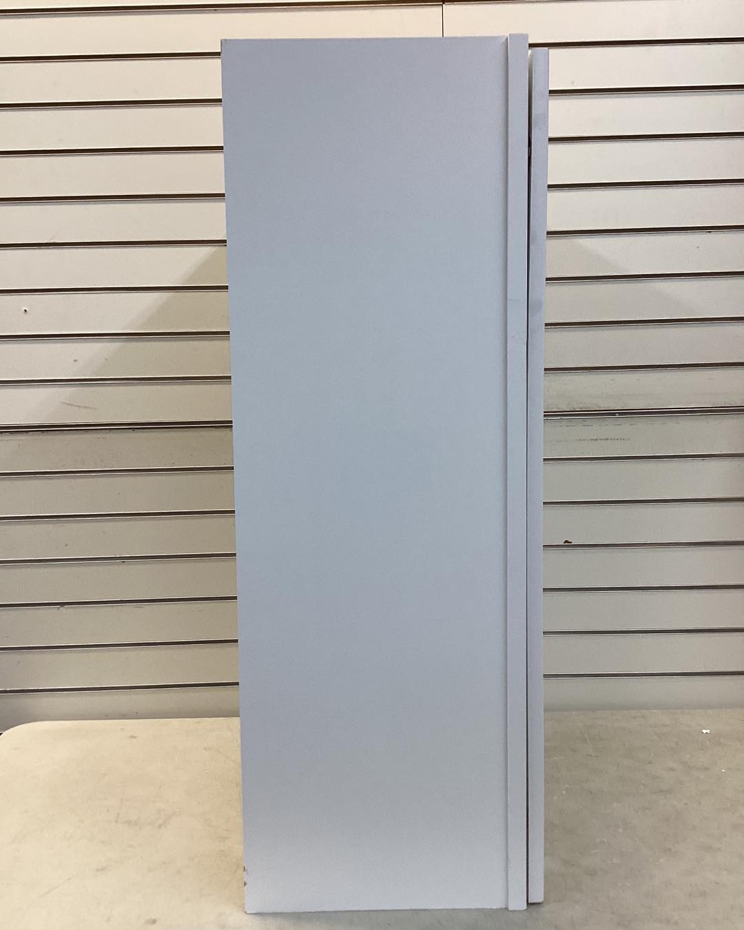 Hampton Bay Shaker 24 in. W x 12 in. D x 36 in. H Assembled Wall Cabinet in Satin White