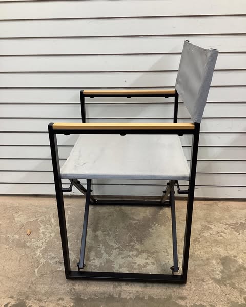 Henning Folding Patio Chair Gray - Threshold