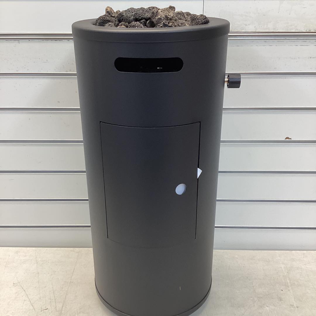 22" Round Metal Outdoor Column Fire Pit - Threshold