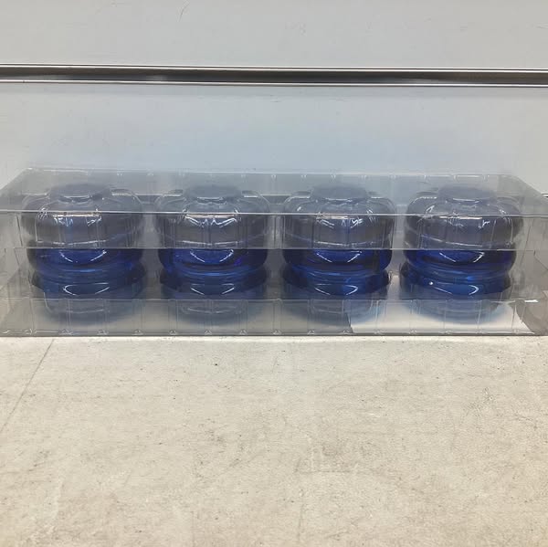 4pk Bubble Glass Taper Candle Holder - Room Essentials