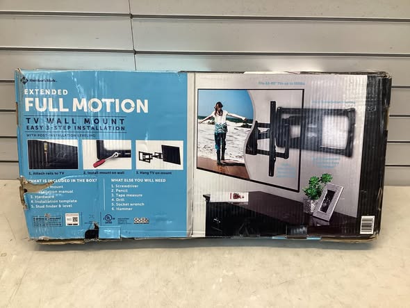 Member’s Mark Extended Full Motion TV Mount Fits TVs 32”-90”