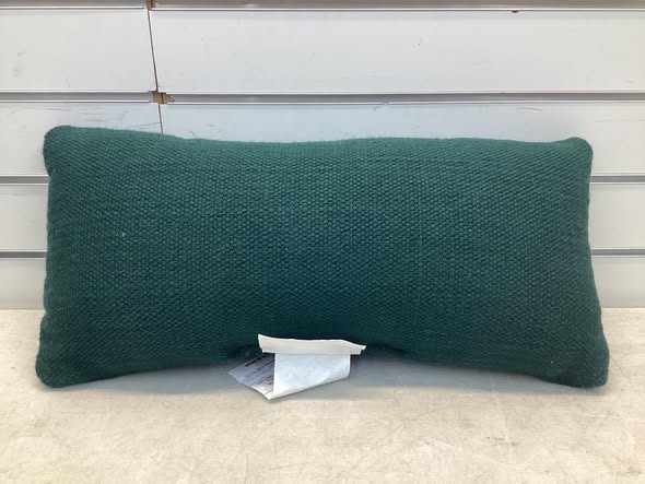 10"x20" Variegated Solid Outdoor Lumbar Pillow Teal Blue - Threshold