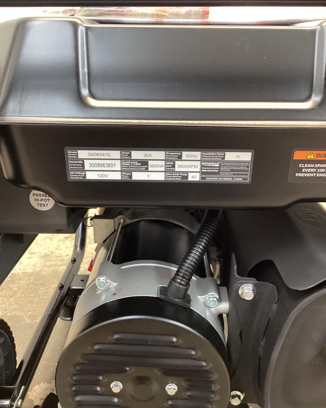 Honeywell 3,600 Watt Portable Gas Powered Generator