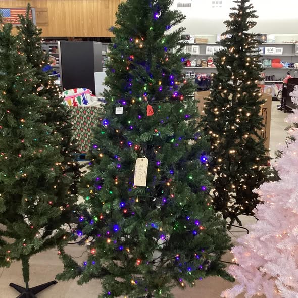 Pre-Lit LED 7.5 ft. Alberta Spruce Artificial Christmas Tree