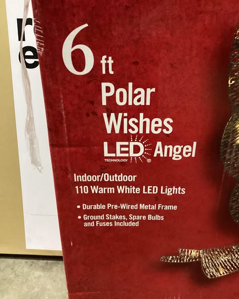 Home Accent Holiday 6 Ft Polar Wishes LED Angel Holiday Yard Decoration