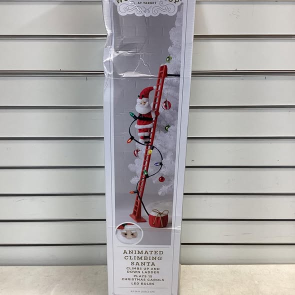 Wondershop Large Climbing Santa Decorative Christmas Figurine Red