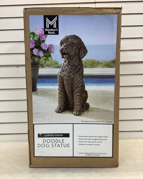 Member's Mark Sitting Doodle Dog Statue
