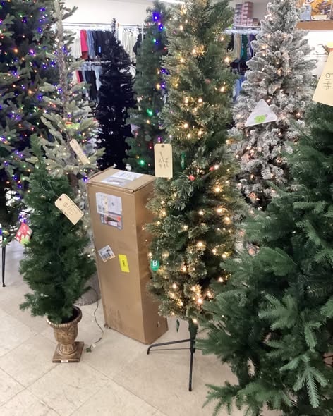 6.5' Pre-lit Slim Virginia Pine Artificial Christmas Tree Dual Color LED Lights - Wondershop