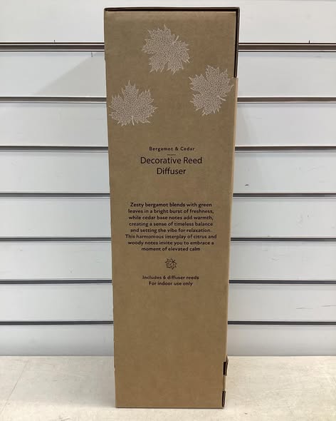 Decorative Reed Diffuser - Bergamot & Cedar