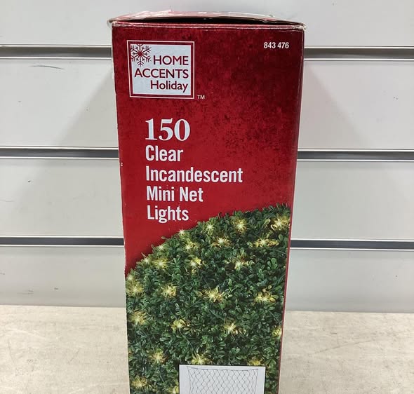 Home Accents Holiday 150 Clear Incandescent Mini Net Lights