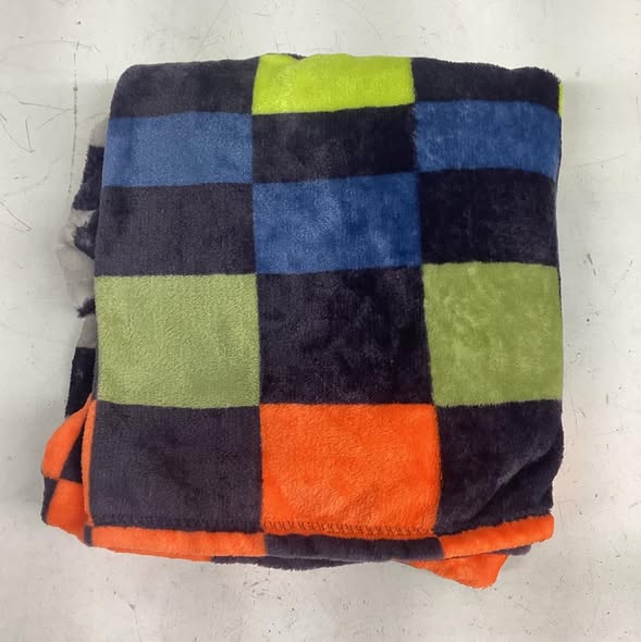 Novelty Recycled Printed Plush Throw Squares