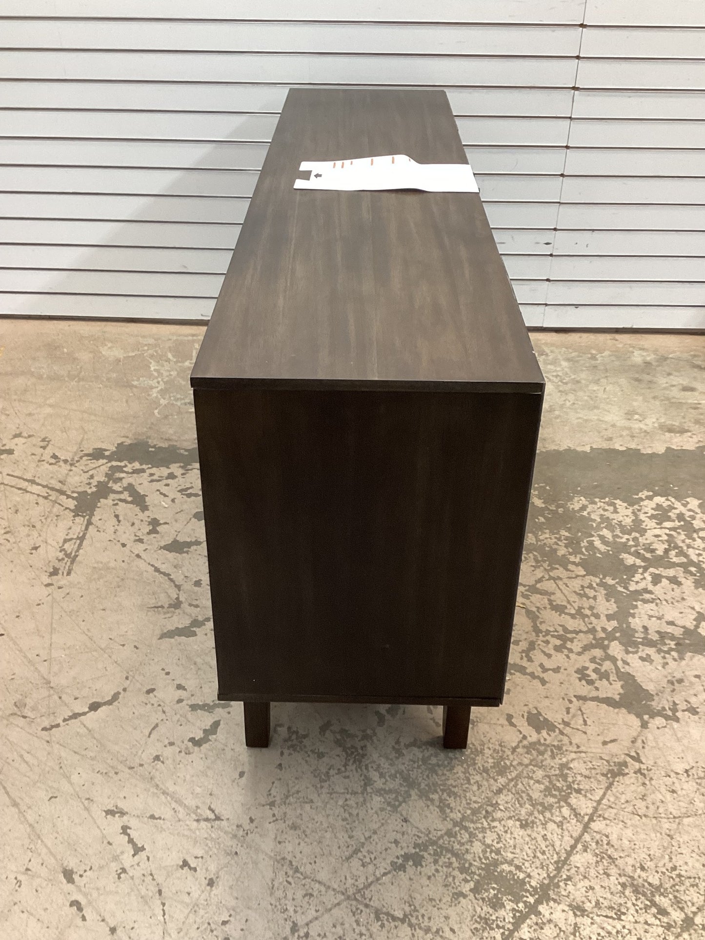 SCOTT LIVING ROSALIE 65 in. Media Console Wooden Electric Fireplace in Warm Brown Birch