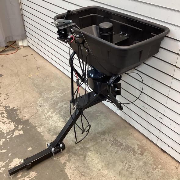 Field Tuff 12 Volt ATV Hitch-Mount Spreader - 125-Lb. Capacity, 16-Gallon Poly Hopper