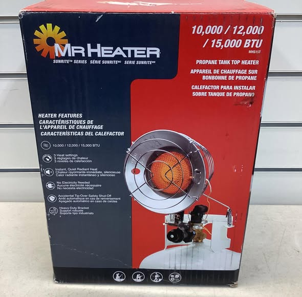 Mr. Heater Single Tank Top 15,000 BTU Radiant Propane Outdoor Space Heater