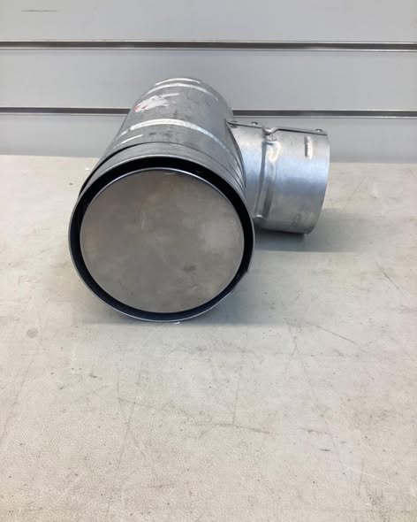 DuraVent PelletVent for Multi-Fuel 4in. Diameter Increaser Tee With Clean-Out Tee Cap