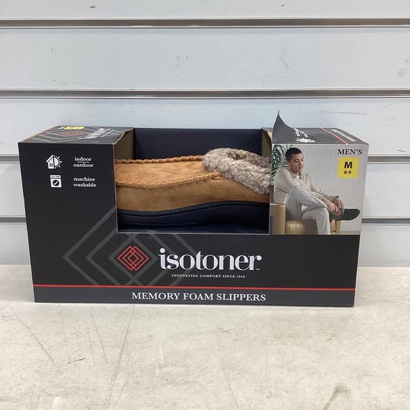 Isotoner Men's Classic Comfort Slipper - Size M (8-9)