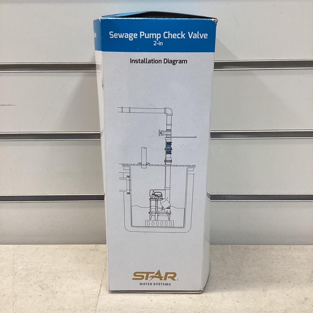 Star Water Systems Check Valve - 2 in. Sewage