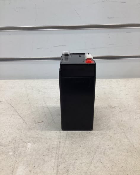 Sealed Lead Acid Battery: 6V DC, 4.5 Ah Capacity, 3.98 in Ht, 1.88 in Wd, 2.78 in Dp
