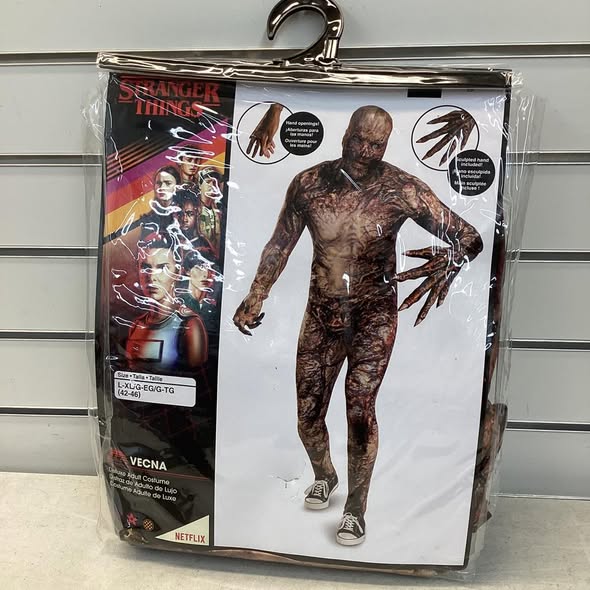 Adult Deluxe Stranger Things Season 4 Vecna Costume Size: L/XL (42-46)