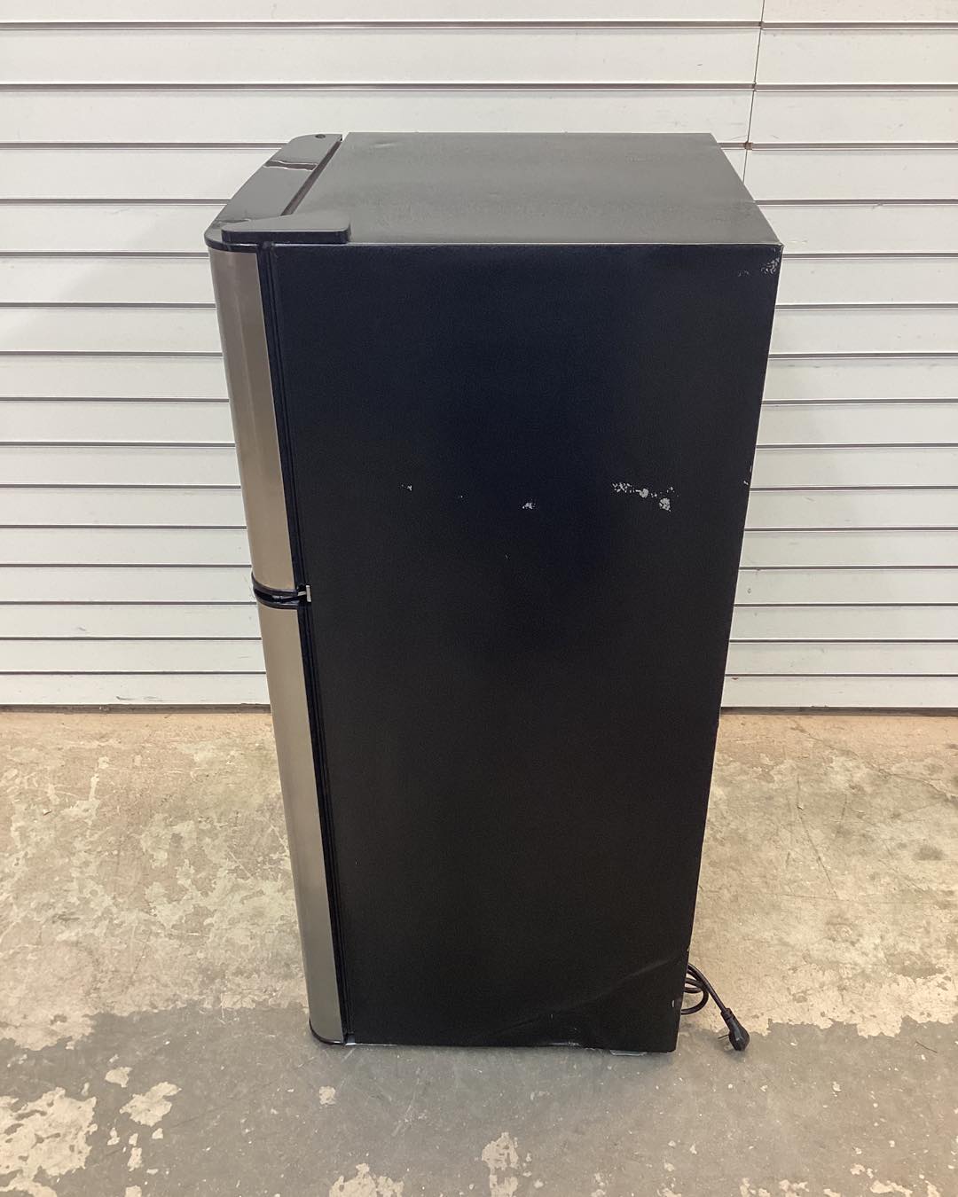 Frigidaire 4.5 cu. ft. 2 Door Mini Fridge in Chrome Trim and Platinum Design with Freezer and Manual Defrost