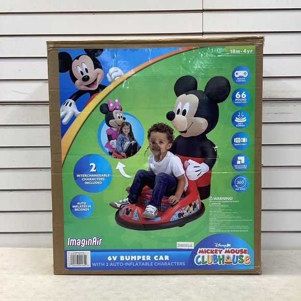 ImaginAir Disney 6-Volt Ride-On with Inflatable Characters and Remote
