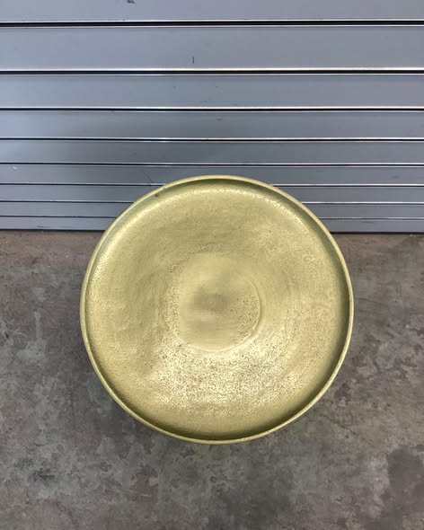 Table - Creative Co-Op Metal Martini Cocktail Table, Gold Finish