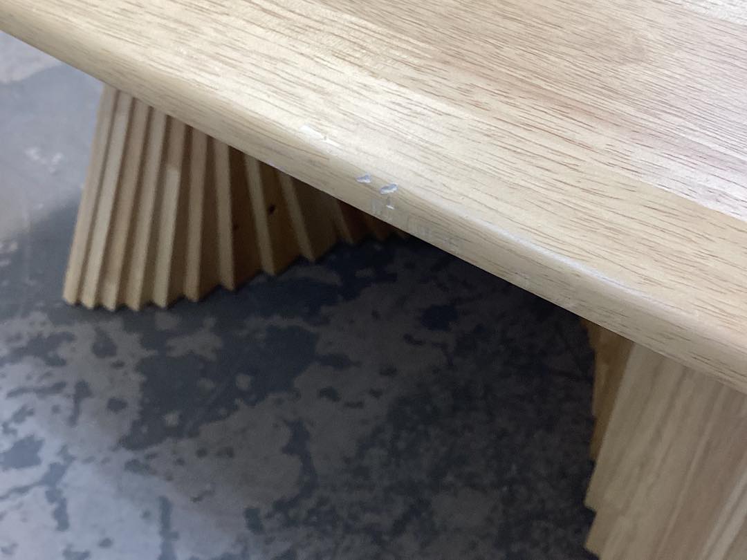 Dining Table - Arusha Wave Base Wood Dining Table