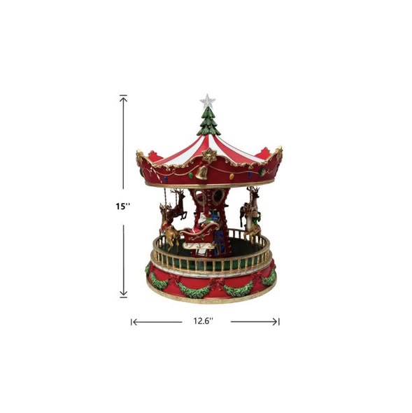 Member's Mark 15" Pre-Lit Musical Carousel