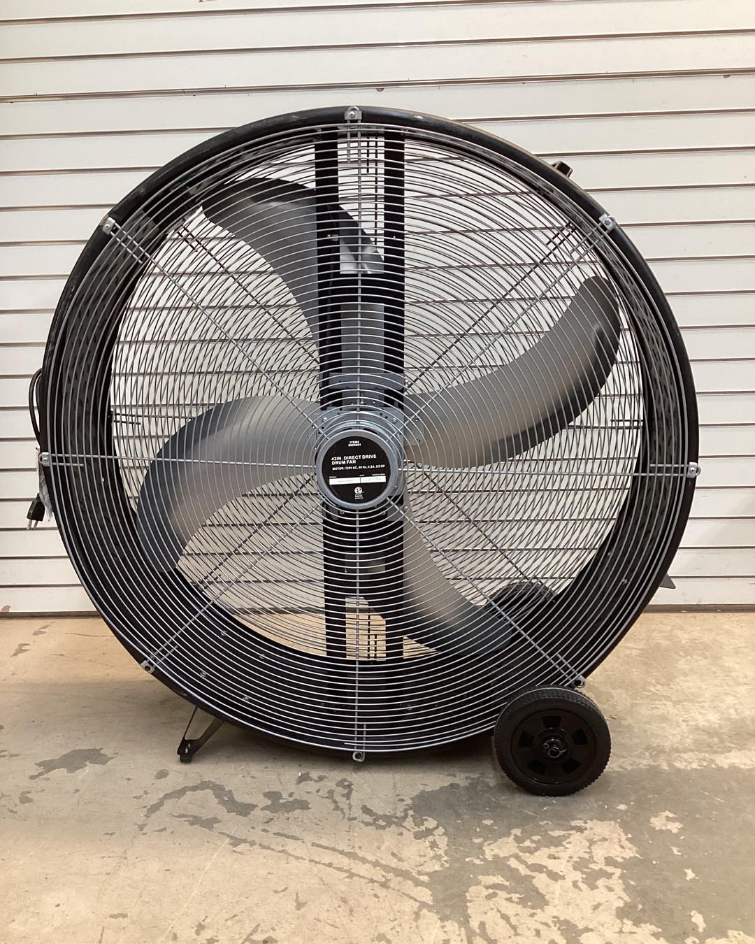Fan- Lightly Used Strongway 42in. Direct Drive Drum Fan, 16,500 CFM, 3/5 HP