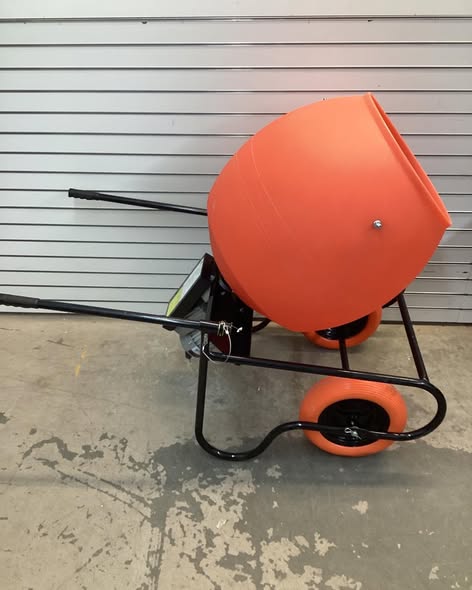 Lightly used Kushlan Professional Portable Electric Direct Drive Cement Mixer