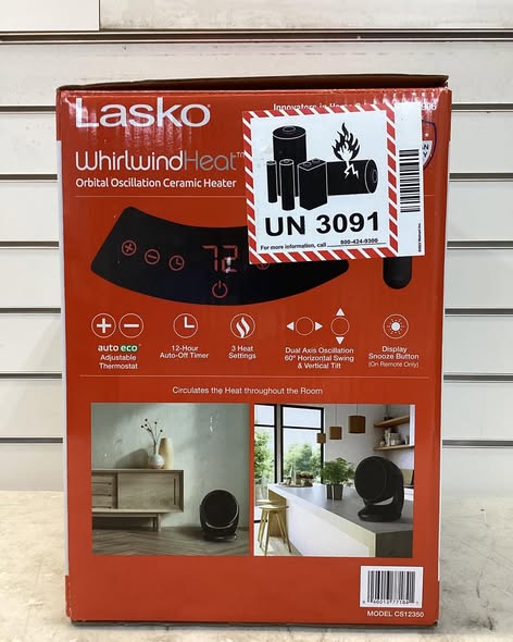 Lasko Whirlwind Heat Orbital Oscillation Ceramic Space Heater with Remote