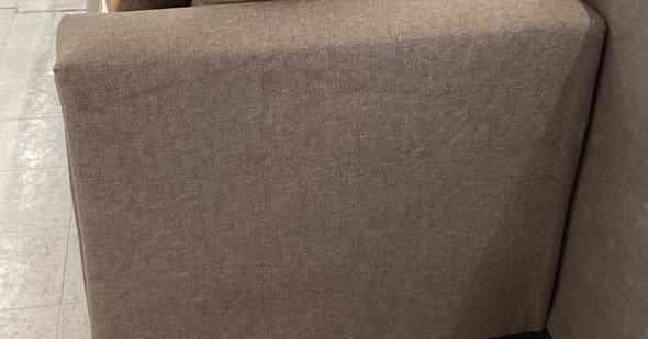 Light Brown Fabric Couch and Loveseat Set