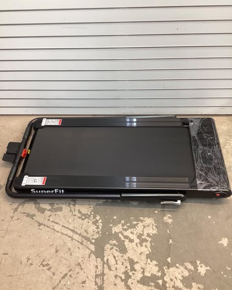 Costway SuperFit Treadmill Folding 2-in-1 No Armrests 2.25 HP App Connect Speaker LED Display and Remote Control