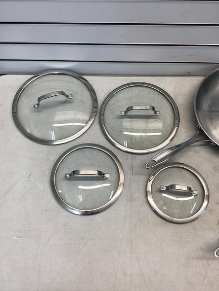 Henckels 11-Piece Stainless Steel Tri-Ply Clad Cookware Set - Lightly Used