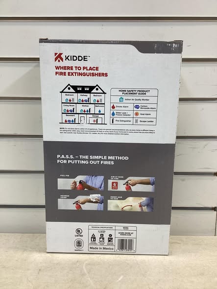 Kidde Twin Pack Fire Extinguisher, Rated 1A10BC