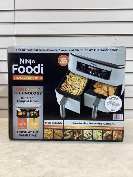 Ninja Foodi 6-in-1, 8-Quart 2 Basket Air Fryer with DualZone Technology