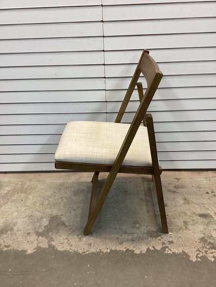 Costway Folding Upholstered Dining Chair Set of 4 with Curved Backrest