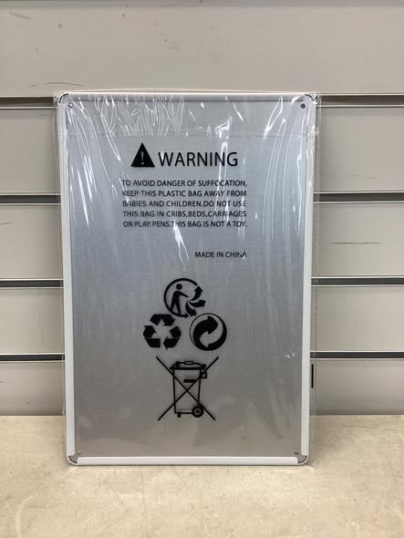 8x12 metal sign