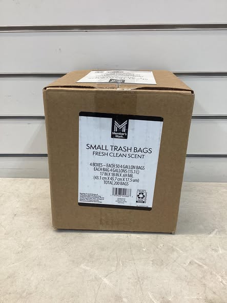 Member's Mark 4-Gallon Drawstring Trash Bags, Fresh, 200 ct.