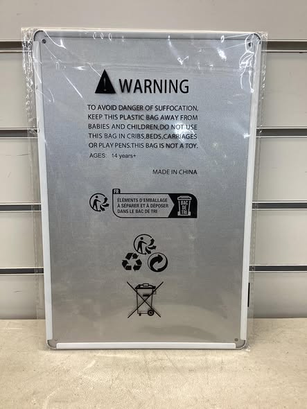 8x12 metal sign