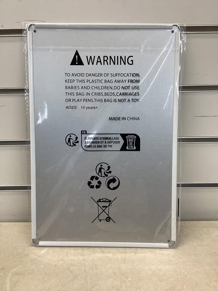 8x12 metal sign