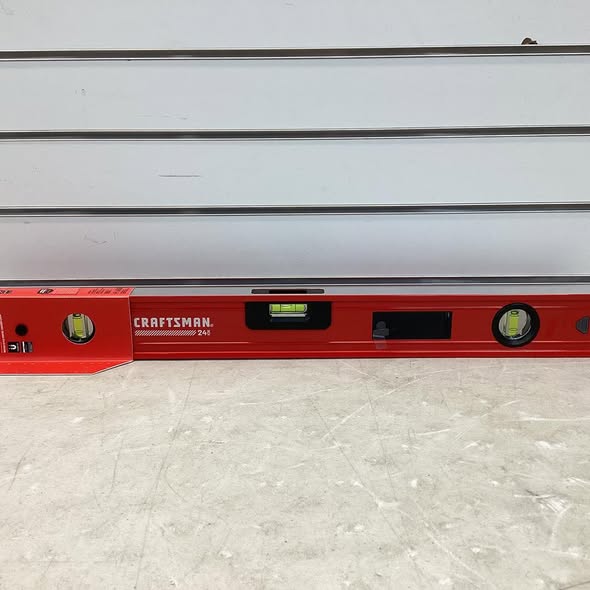 CRAFTSMAN Aluminum 24-in 3 Vial Magnetic Box beam level