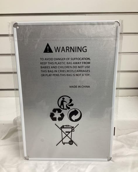 8”x 12” metal sign