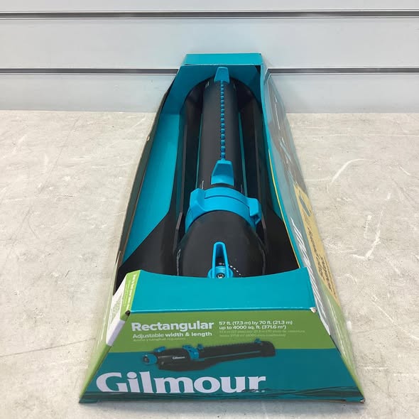 Gilmour 883023-1011 Gilmour Oscillating Sprinkler with on/off 4000 sq. ft. Black/Green