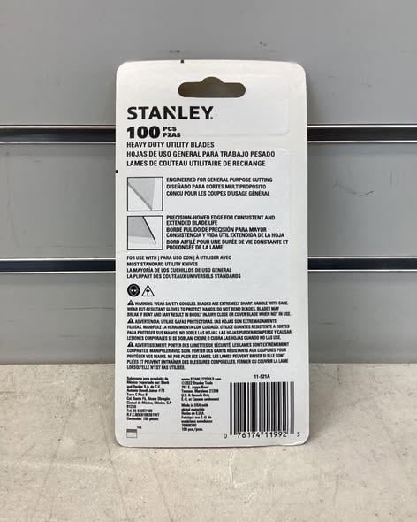 Stanley General Purpose Heavy-Duty Utility Blades (100-Pack)