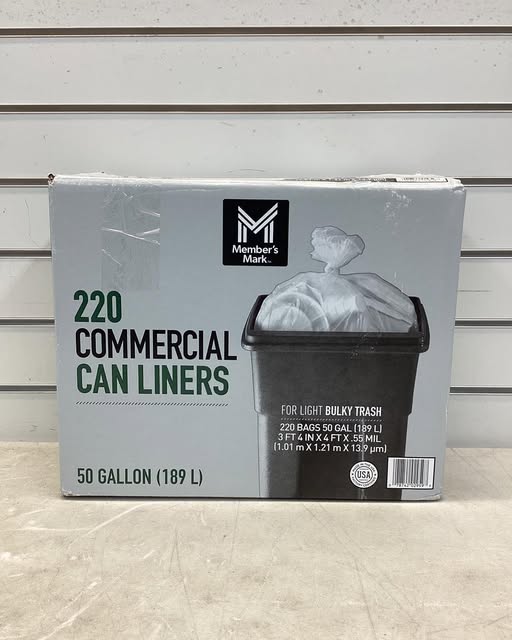 Member's Mark 50-Gallon Commercial Can Liners, 220 ct.