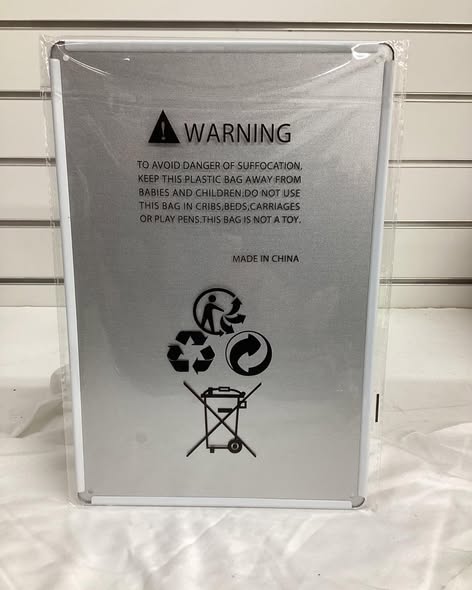 8”x 12” metal sign