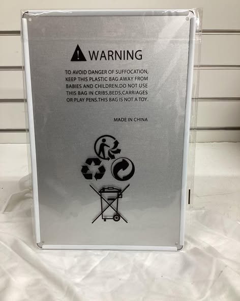 8”x 12” metal sign