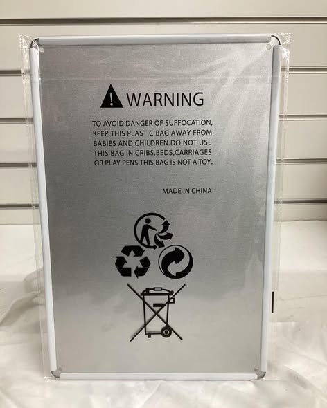 8”x 12” metal sign